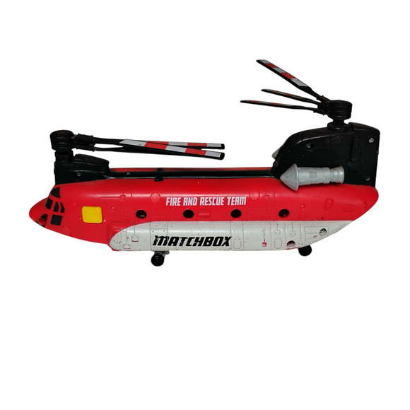🚁Matchbox Power Launcher Helicopter Fire Rescue Team 11" Chinook Emergency Toy - Picture 13 of 14